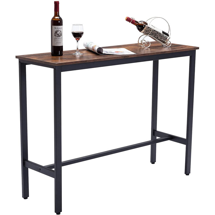 Damara 40 High Bar Table Industrial Dining Table Tall Counter Height Pub Table for Dining Room Kitchen or Living Room